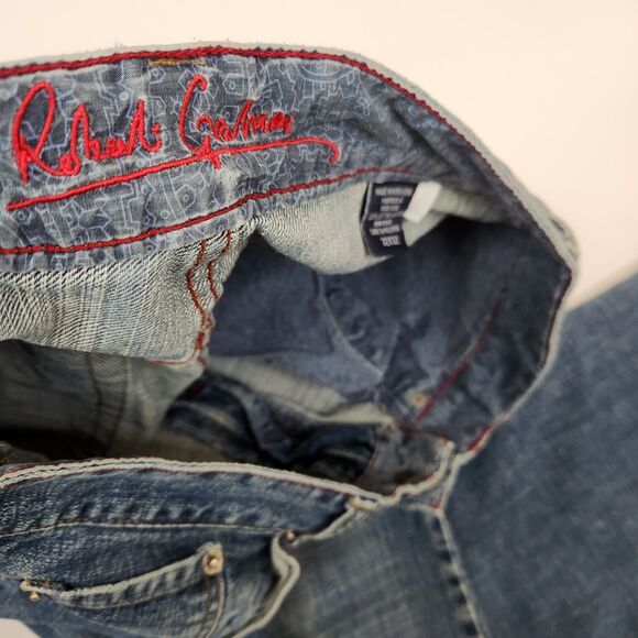 Robert Graham Vintage Y2K 5 Pocket Baggy Straight Fit Jeans 32x32 - Picture 8 of 8